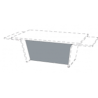 Высокая фронт. панель с 3D-текстурой для столов (тип В и D)