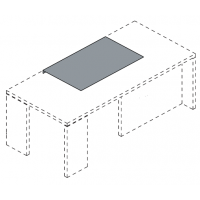 Бювар для прямых столов (тип A и B) коричневый /серый