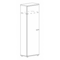  Шкаф для одежды узкий А4 9308 БП