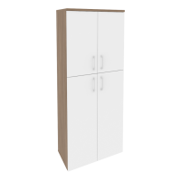Шкаф высокий широкий (2 средних фасада ЛДСП + 2 низких фасада ЛДСП) O.ST-1.8