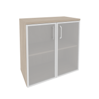Шкаф низкий широкий (2 низких фасада стекло в раме) O.ST-3.2R