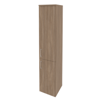 Шкаф высокий узкий правый (1 низкий фасад ЛДСП + 1 средний фасад ЛДСП) O.SU-1.3(R)