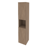 Шкаф высокий узкий правый (2 низких фасада ЛДСП) O.SU-1.5(R)