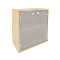 Шкаф низкий широкий (2 низкие двери стекло) Л.СТ-3.2