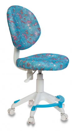 Кресло детское Бюрократ KD-W6-F крестовина пластик/подст.для ног 